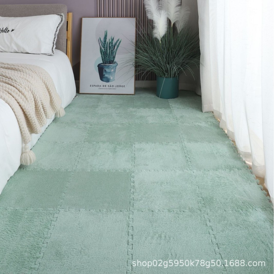 Nueva alfombra de empalme de peluche, bloque de empalme, alfombra para bebés, alfombra para mascotas, alfombra para dormitorios, alfombra de peluche desmontable, alfombra de peluche
