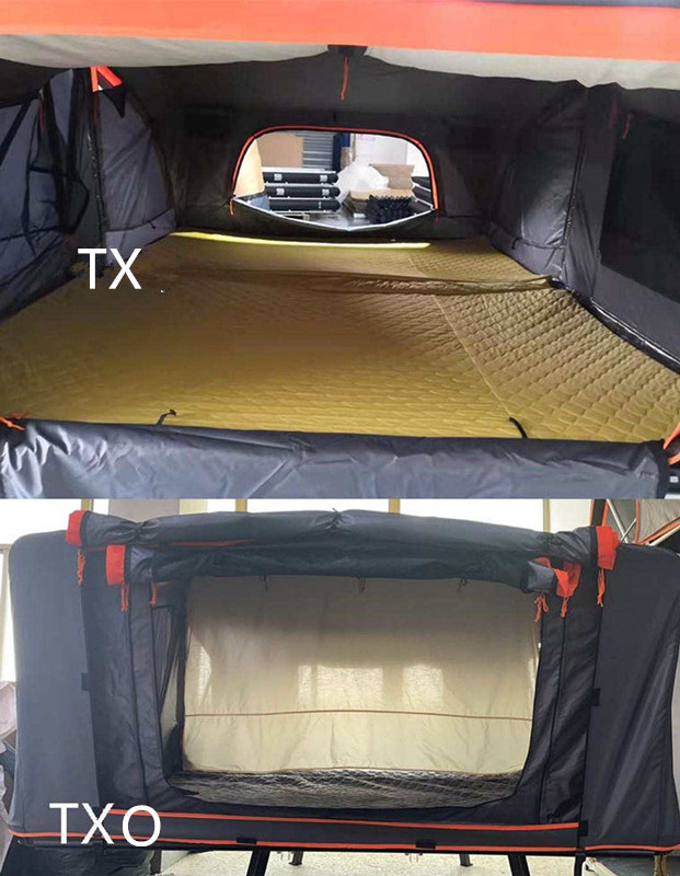 Roof Tent Suv Off-Road Vehicle Self-Driving Tour Camping Foldable 3-4 Person Hardtop Portable Quick-Install Car Roof Tent