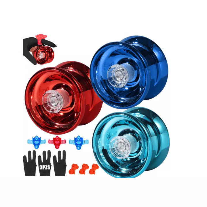 Amazon Aliexpress Alloy Yo-Yo Glare Yo-Yo Metal Flash Game Yoyo Ball Kidsren's Toys