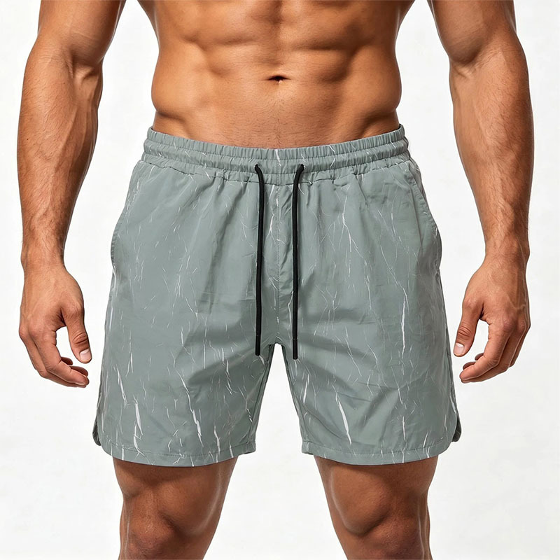 Men's Clothing Men's Plus Size Shorts Summer Outerwear Quick Drying Camouflage Beach Shorts For Men Straight Leg Lightning Pattern_viptrois.com
