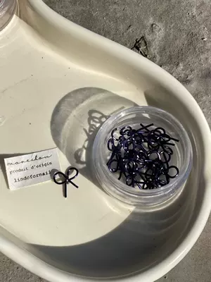 Dırnaq bəzəkləri | Nail diy New Year and - dark-purple-box-20-pieces