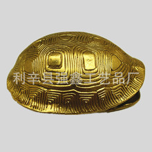纯黄铜乌龟壳手把件把工具龟壳工艺品送铜钱铜龟壳摆件