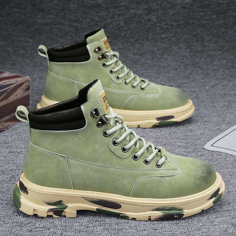 Martin syksyn korkeavartiset miesten ulkoiluun ja vuorikiipeilyyn tarkoitetut urheilukengät, liukumattomat, vedenpitävät aavikkomailaset_voghion.com