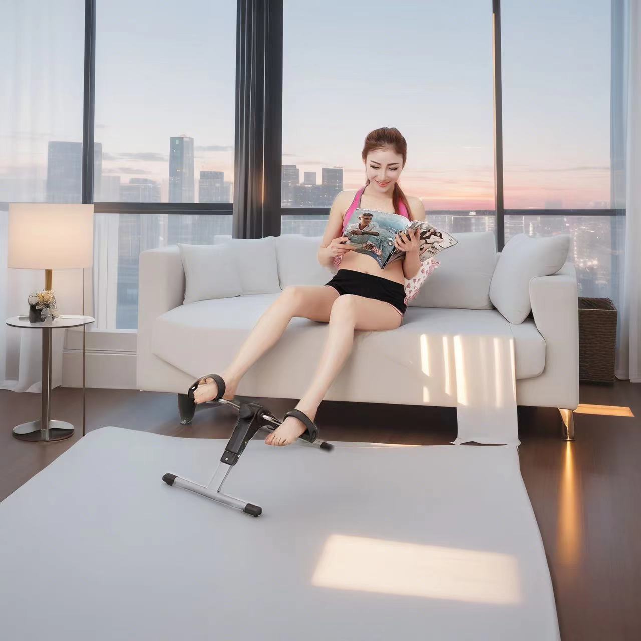 Factory Spot Mini Foldableing Exercise Bike Foldableing Bicycle Home Leg Trainer Leg Beauty Machine Stepper