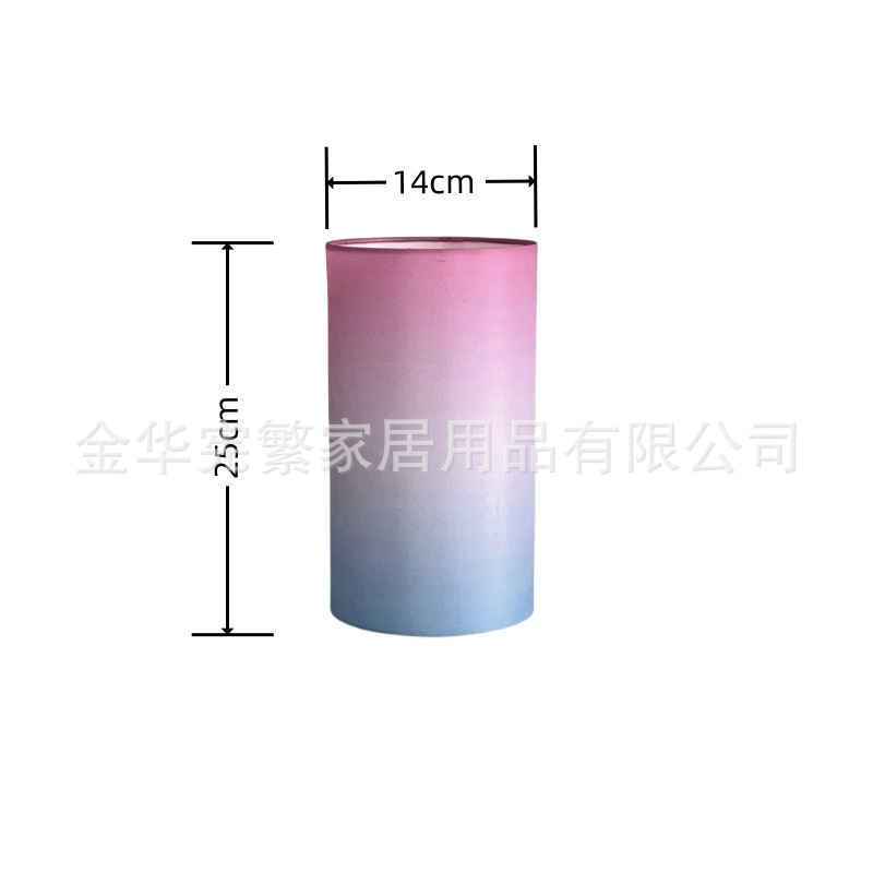 Lámparas de mesa de tela transfronterizas de explosión gradiente de color fantasma E27 sombreante lámpara de pared de iluminación decoración de nicho candelabro creativo