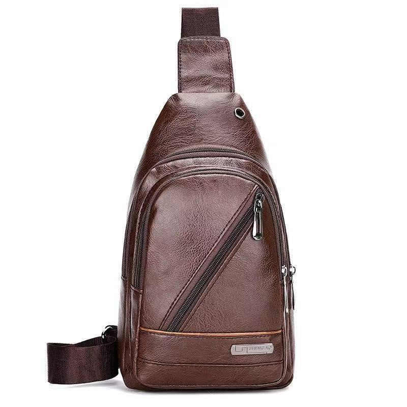 2025 nuevo estilo coreano simple bolso de pecho de hombre de bolso de hombro impermeable de moda casual mochila de viaje universal
