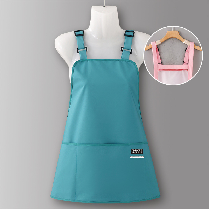 Delantal cocina hogar 2025 nuevo estilo a prueba de aceite e impermeable barista para trabajar ropa de trabajo para mujeres