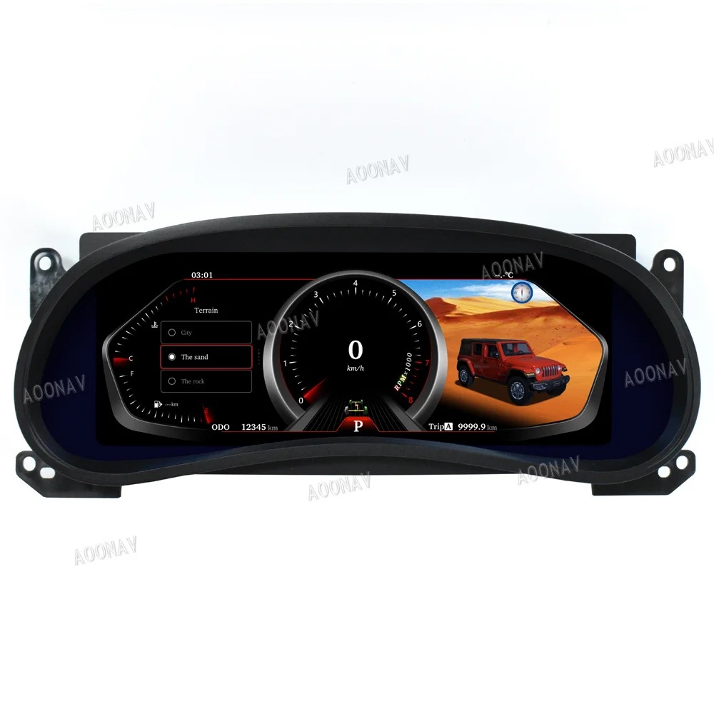Suitable for Jeep Wrangler Jk Smart Lcd Dashboard Display Cockpit Speed Digital Display