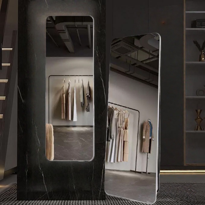 全身镜落地镜家用壁挂试衣镜女生卧室少女立体镜子贴墙