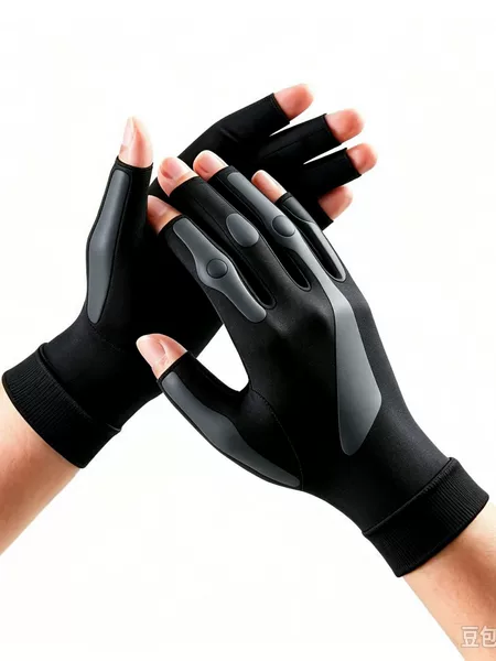 New pressure gloves, half-finger gloves, non-slip silicone half-finger cycling gloves