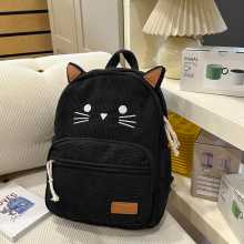 日系可爱卡通猫咪双肩包女孩高颜值大学生书包小清新旅游白搭背包