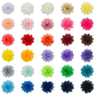 5cm chiffon floret 7cm hot diy children's hair accessories headdress flower corsage shoes and hats accessories