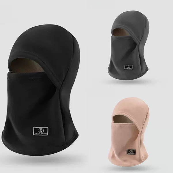 Autumn and Winter Velvet Thickeneded Warm and Cold-Proof Cycling Hat Mask Hood Windproof Neck Protection Hat Neck Scarf Ear Protection