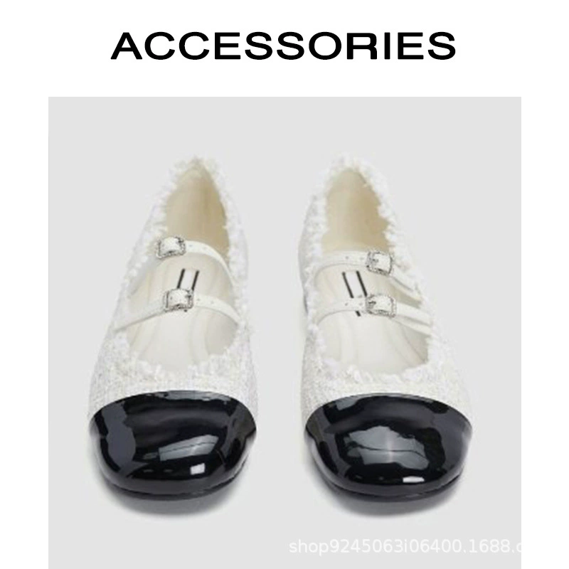 Весенняя обувь на плоской подошве, черная, тренд сезона, стиль Chanel