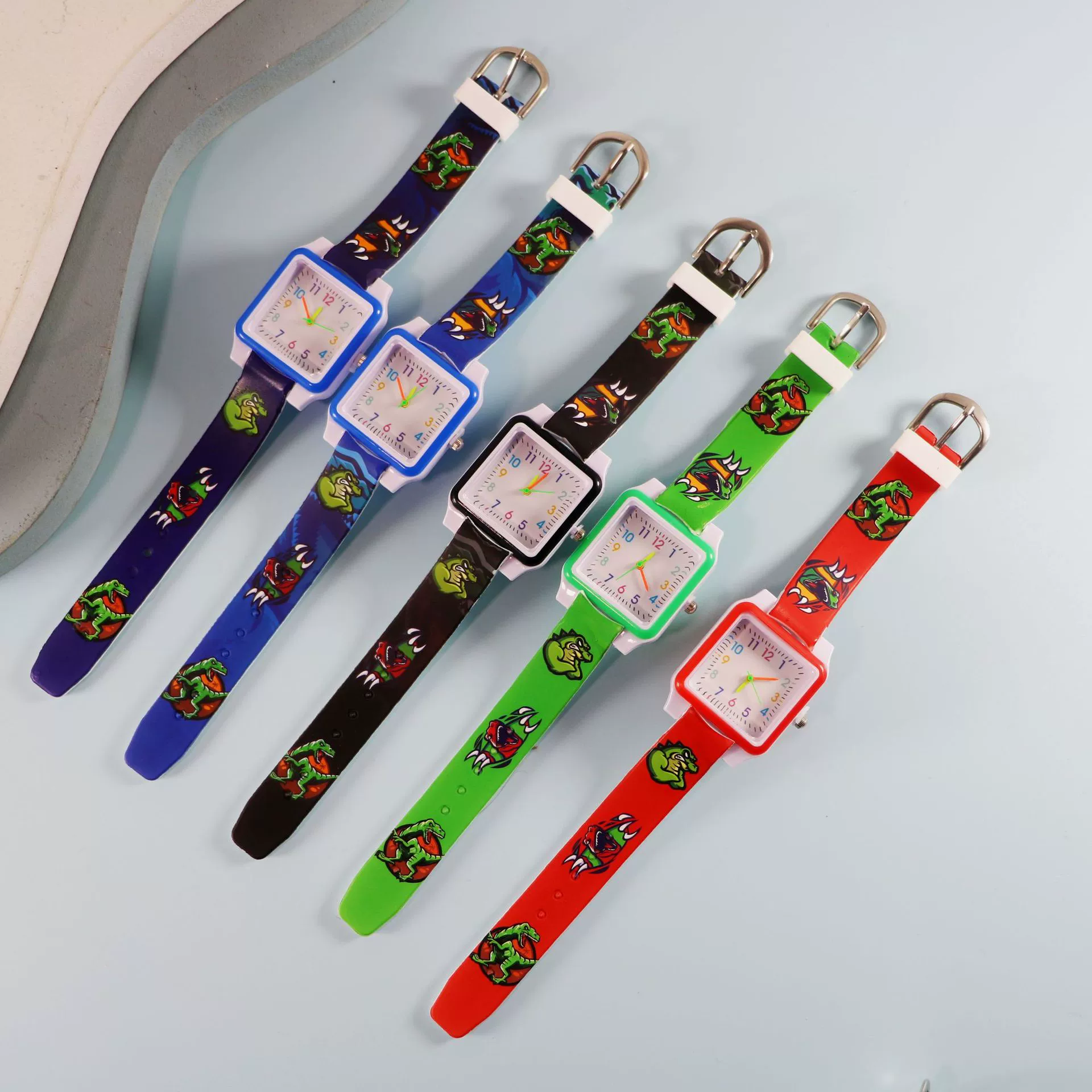 Silicone children's watch with gears, children's quartz watches