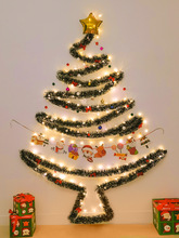 DIY墙上场景圣诞节材料包橱窗氛围背景派对装饰圣诞树布置创意