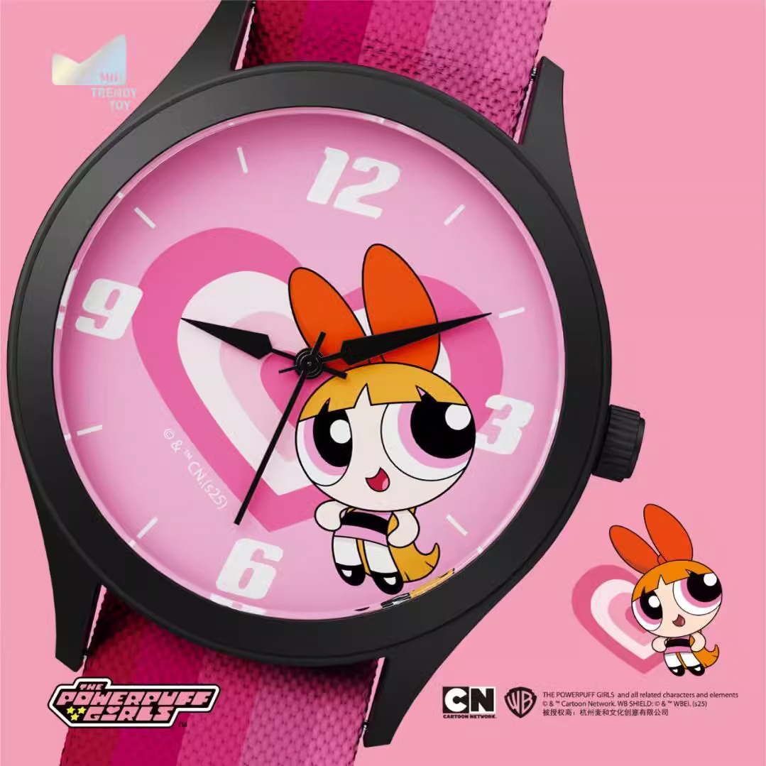 Auténtico reloj de policía de Chica Maihe Feitian caja ciega de dibujos animados alrededor de la linda chica reloj de pulsera de estudiantes regalos de Año Nuevo