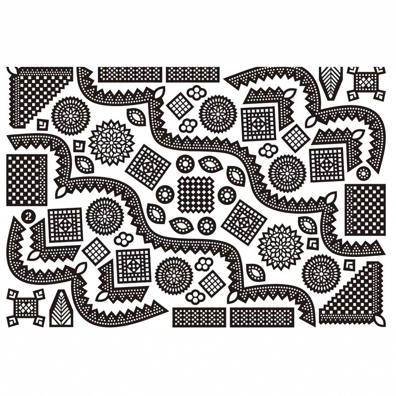 New Lace Painted Stickers Temporary Tattoo Tattoo Stickers Spray Painted Henna Cut Out Kidsren's Tattoo Templates