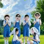 演出运动儿童幼儿园背带裤