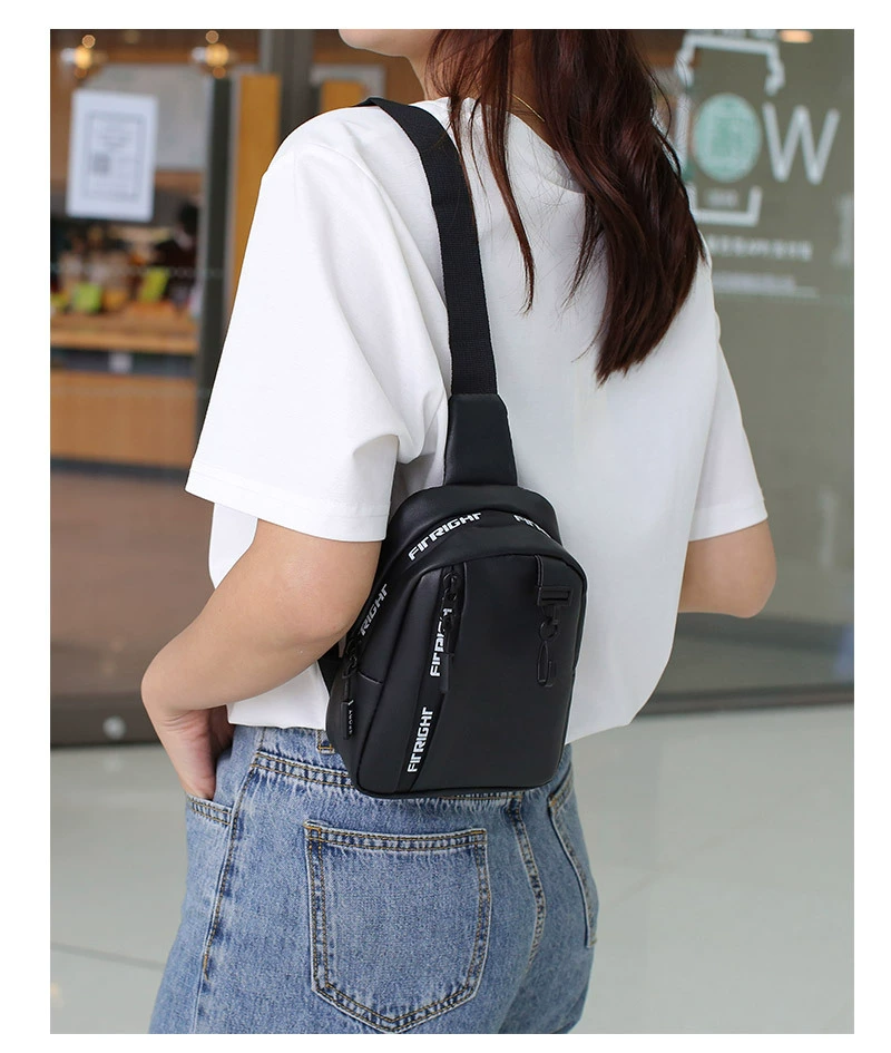 Fashionable chest bag, one-shoulder bag, straps for leisure, 2022 collection, simple and elegant design