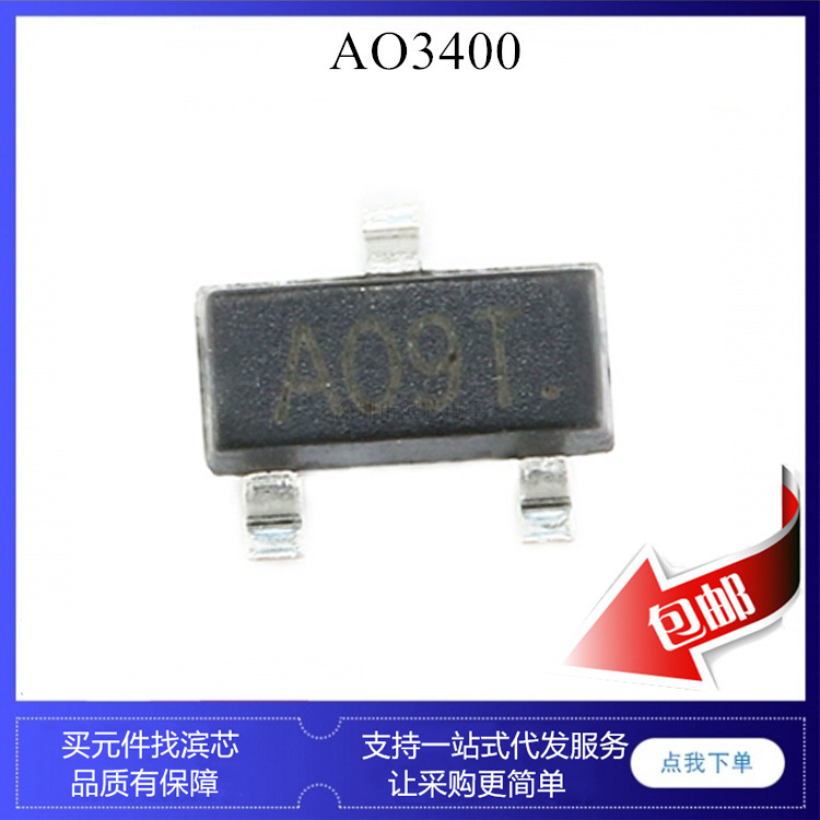 Ao3400 A03400 Smd Sot23 A09T 30V N-Channel Transistor Field-Effect Mosfet