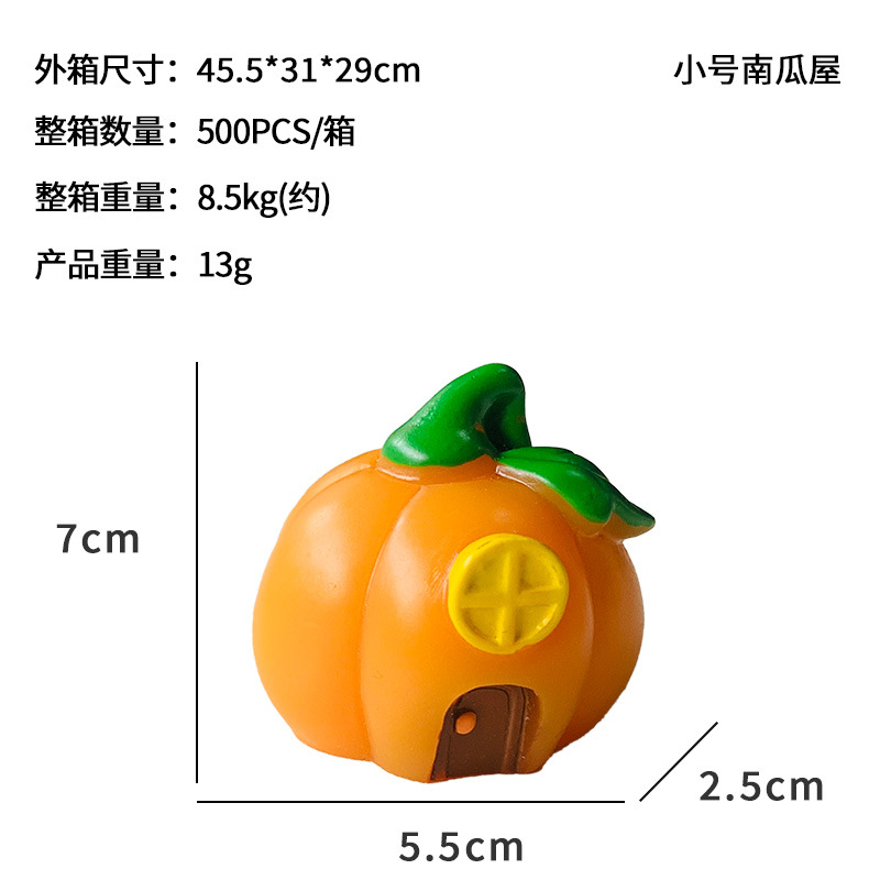 Linda calabaza linterna casa fantasma vampiro micro paisaje decoración nueva casa creativa decoración de Halloween