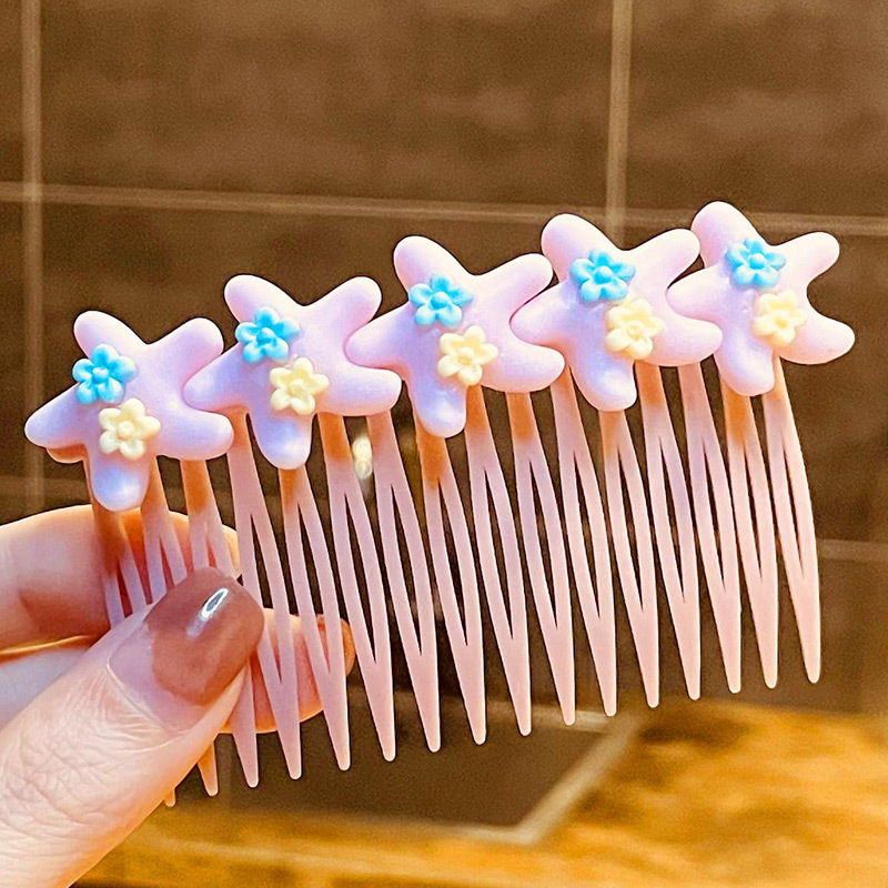 2022 nuevo estilo pelo roto artefacto peine para el cabello niños niña insertar peine accesorios para el cabello flequillos de niña acabado tocado de horquilla de verano