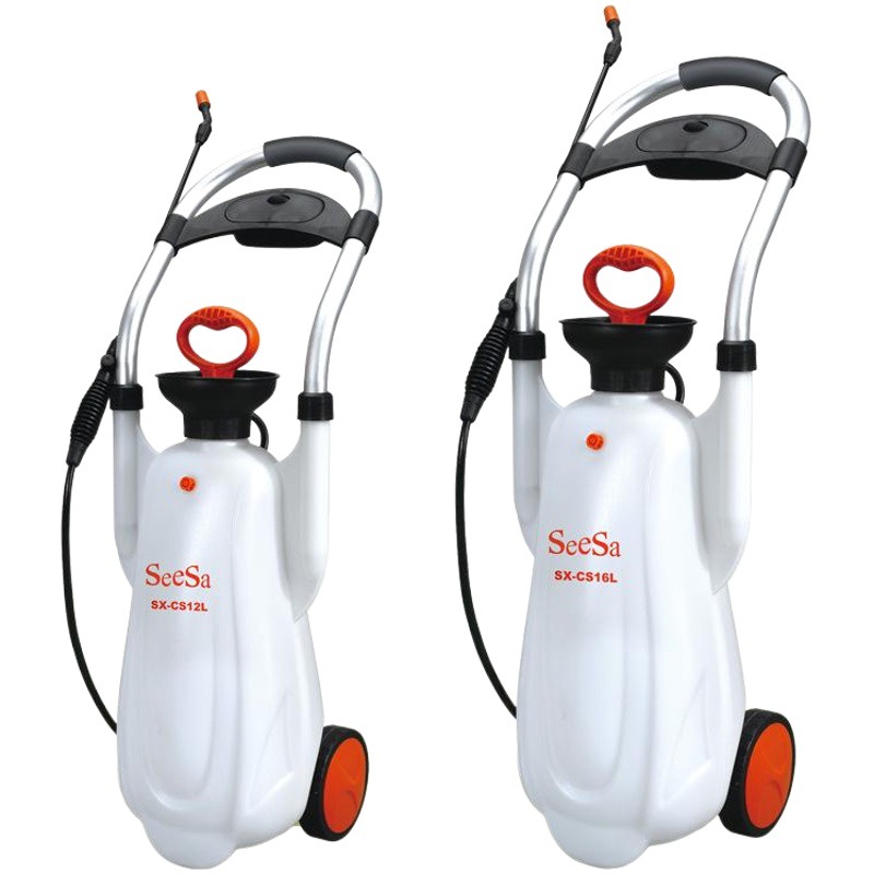 Bajo el mercado 12L/16L autopropulsado mano empuje pulverizador jardinería riego agua spray presión de aire pulverizador manual al por mayor