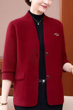 妈妈秋装外套婚宴针织开衫上衣短款中老年女婚礼洋气外搭时尚