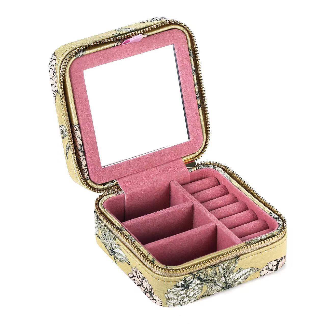 양춘 모란 복고풍 휴대용 보석 가방