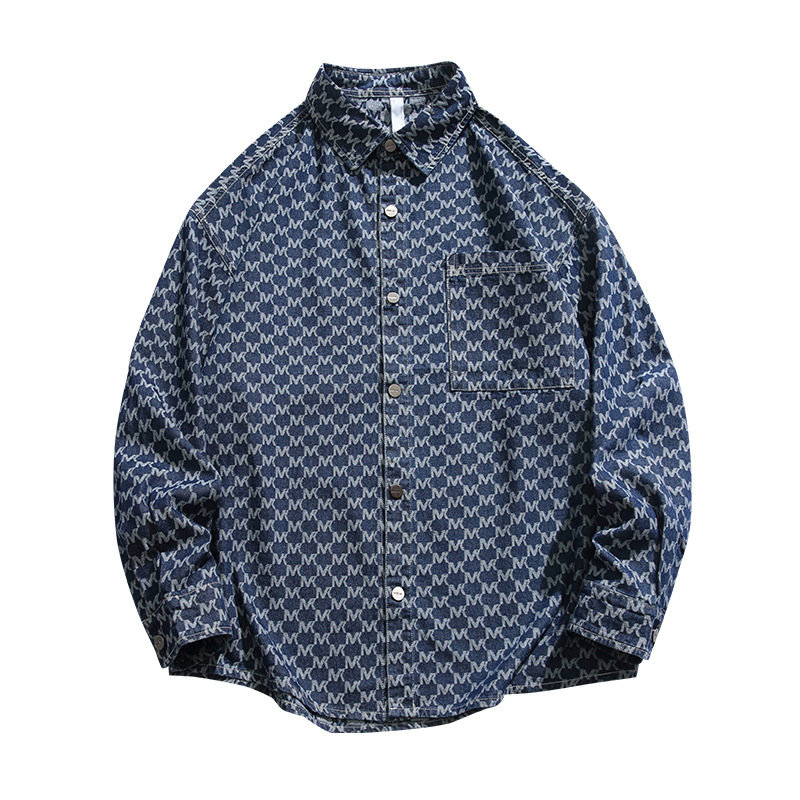 Japanese retro demi-season fresh shirt for men and women