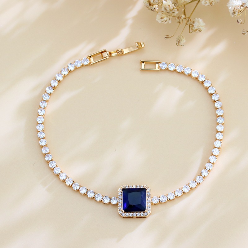 Luxurious Geometric Copper Plating Zircon Bracelets