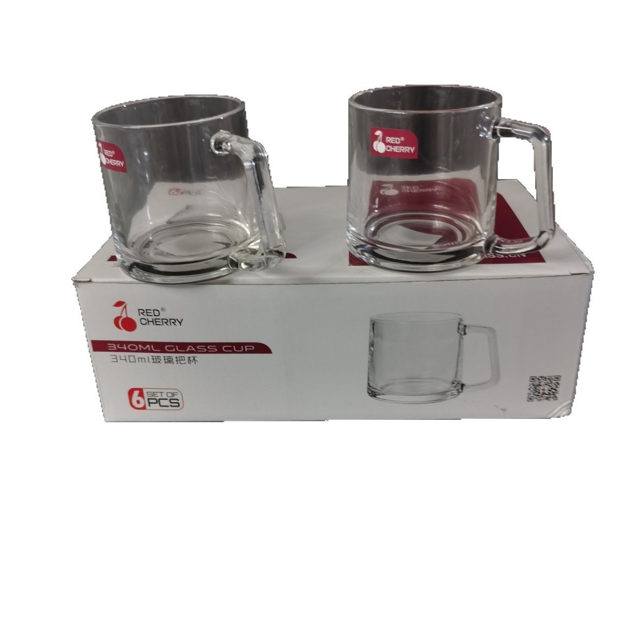 Glass cup household water cup heat-resistant tea cup milk cup with…