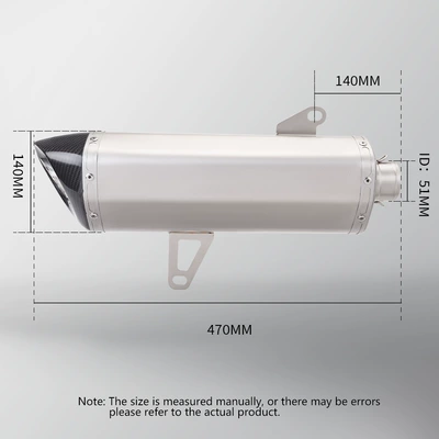 section and tail section suit — Motorcycle exhaust pipe