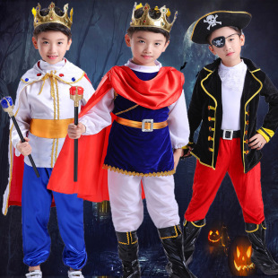 Halloween children's clothing boys cospaly Pirate King role play Prince clothes performance suit