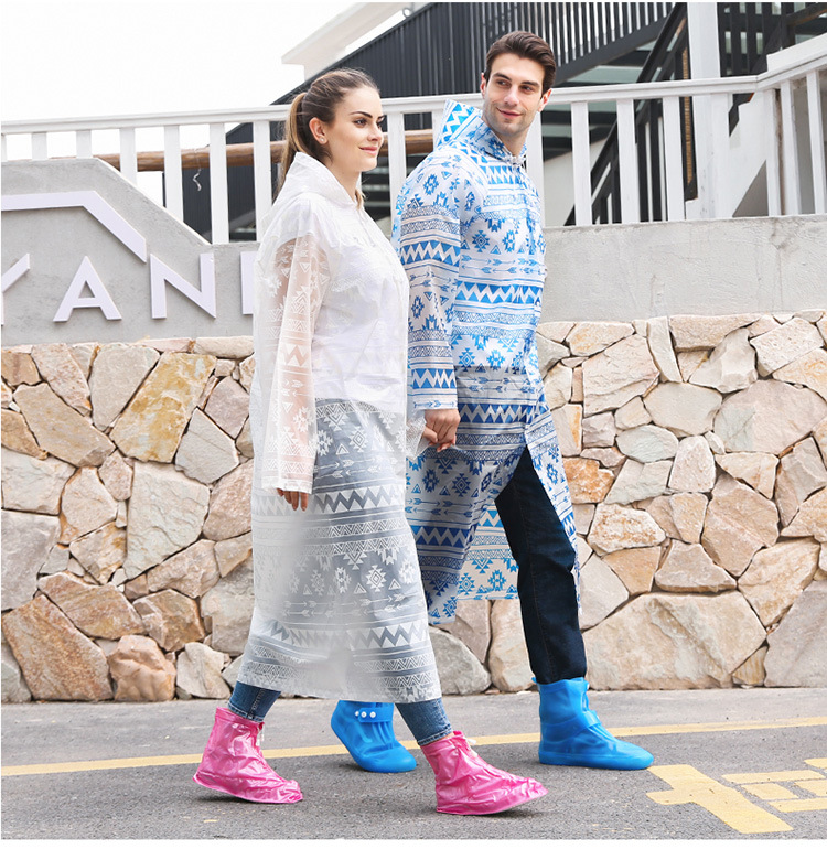 mefine Mingjia EVA Fashion Outdoor Travel Hiking Raincoat, personalized patterned printed non-disposable raincoat detail image 13