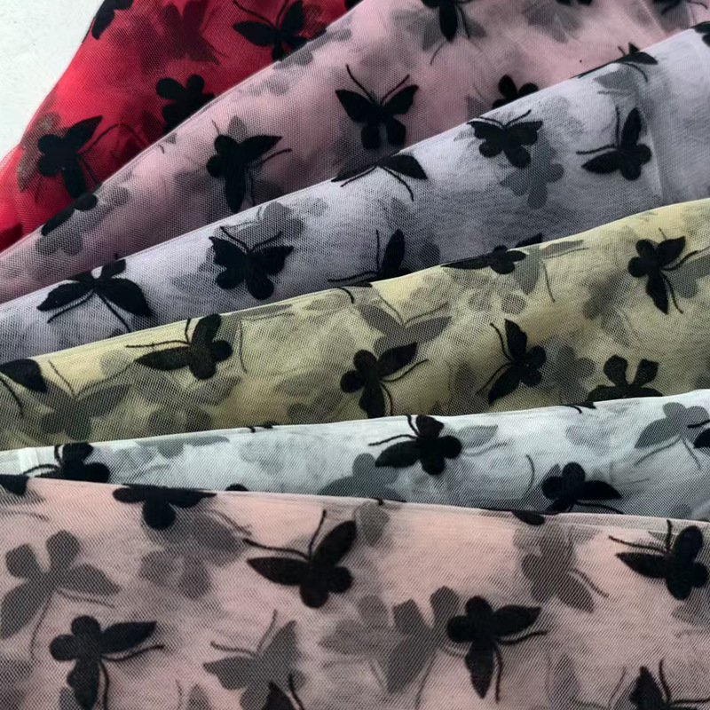 25 nuevo gaza de malla de EE.UU. tela de lana impresa a granel ropa de mujer ropa infantil tela impresa