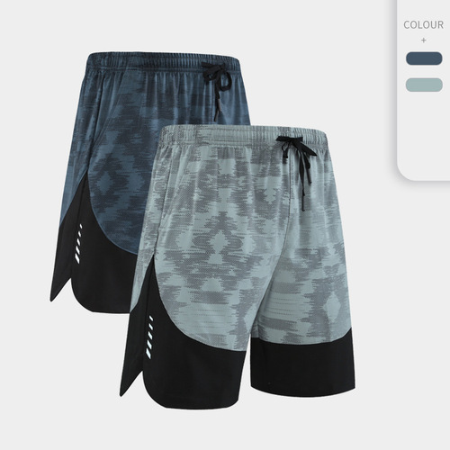 Men's Colorful Sports Shorts, Casual Summer Thin Marathon Running Basketball Training Fitness Five-Pocket Shorts, Beach Mid-Thigh Pants