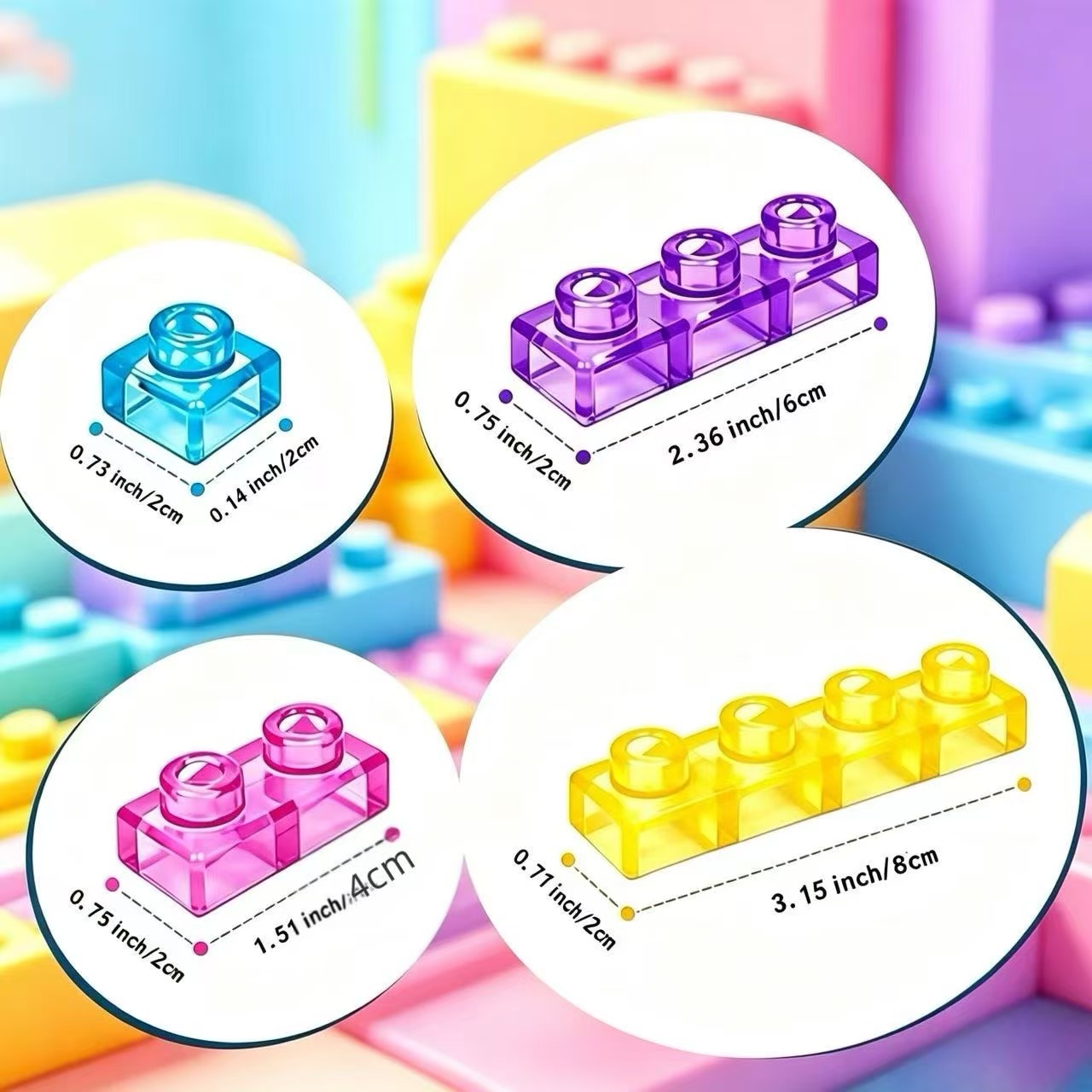 Juguetes de bloques de construcción de gelatina transfronterizos para adultos descomprimir pellizco pegamento blando pequeño cuadrado suave capacidad práctica de silicona transparente