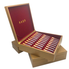 厂家定做 冬虫夏草礼盒 翻盖虫草木盒 木质烤漆滋补品包装盒