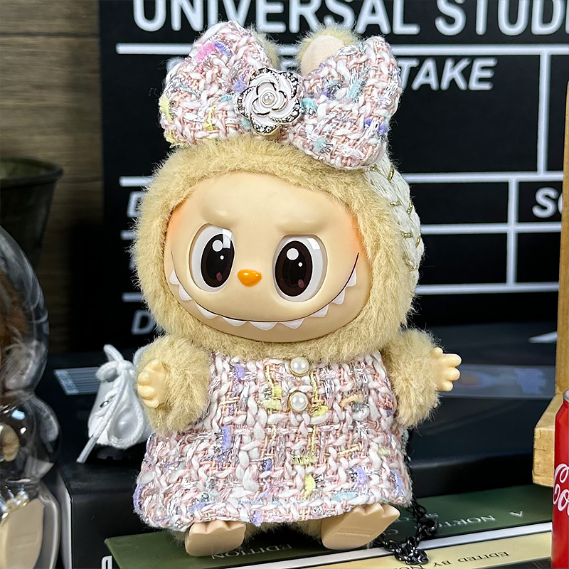 ラブブシートパーティー用衣類のみ、1代目、2代目、3代目のブラインドボックスラブブベビー服、ラブブぬいぐるみ