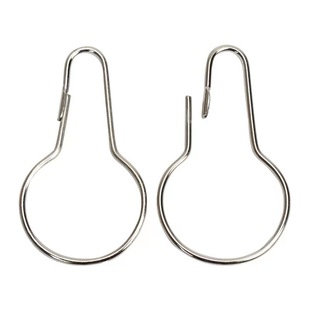 Factory wholesale metal galvanized shower curtain hanging buckle gourd buckle gourd hook curtain hook shower curtain ring accessories hook