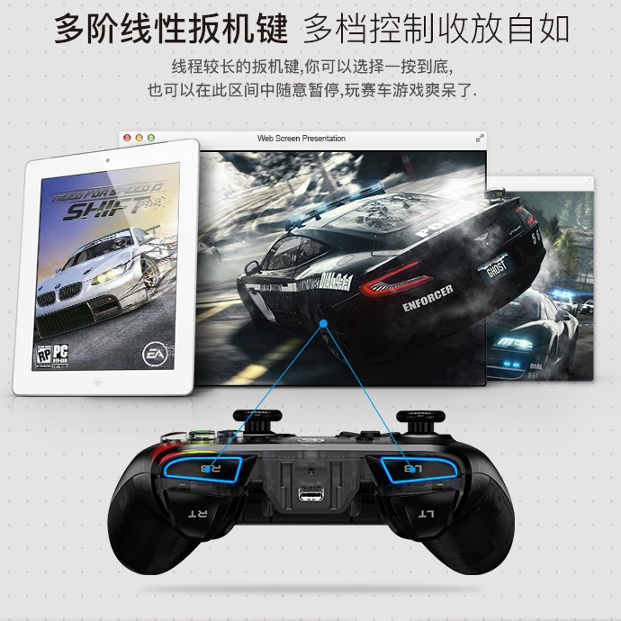 GameSirT4 беспроводной Bluetooth контроллер Switch TV Android ПК компьютер PS3 гейм контроллер