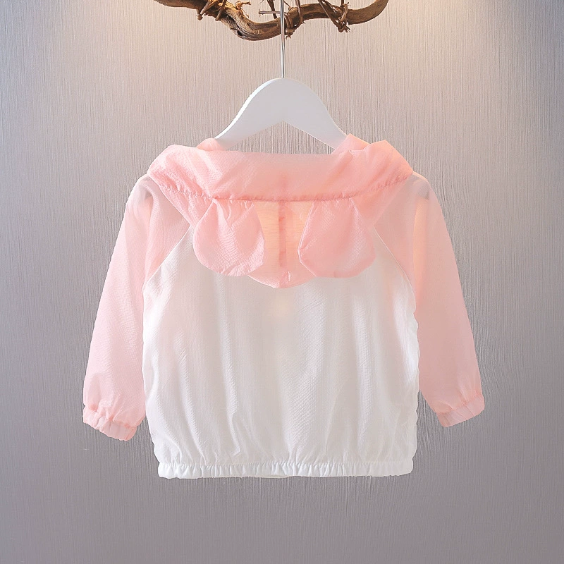 Summer light and thin breathable sun protection cream, sun protection clothing, summer clothing girl's, 1-2-3 years