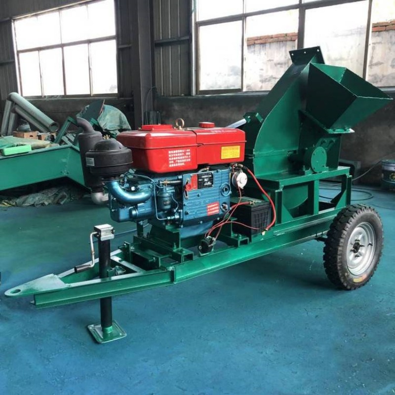 木材边角料树干削片机 小型移动式竹木削片机 造纸厂原料削片机