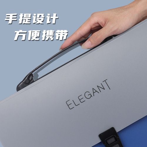 a4 portable accordion bag student document storage office plastic storage folder business gift custom logo