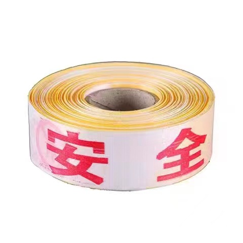 Warning line reflective isolation belt disc 100 meters safety red and white warning belt construction canvas boxed warning belt