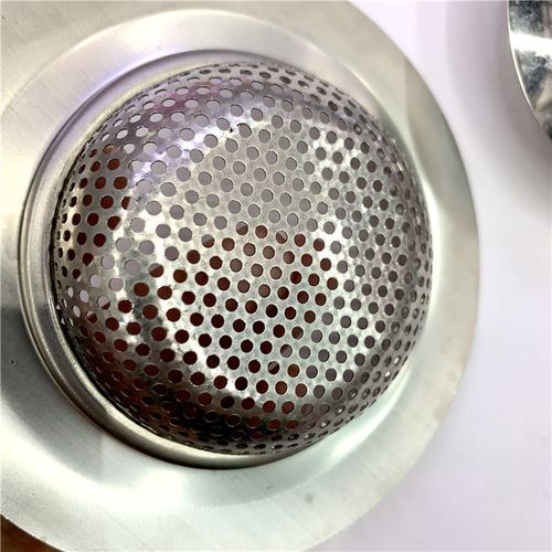 Kitchen stainless steel sink filter, household bathroom hair anti-blocking net, drain outlet anti-blocking floor drain wholesale