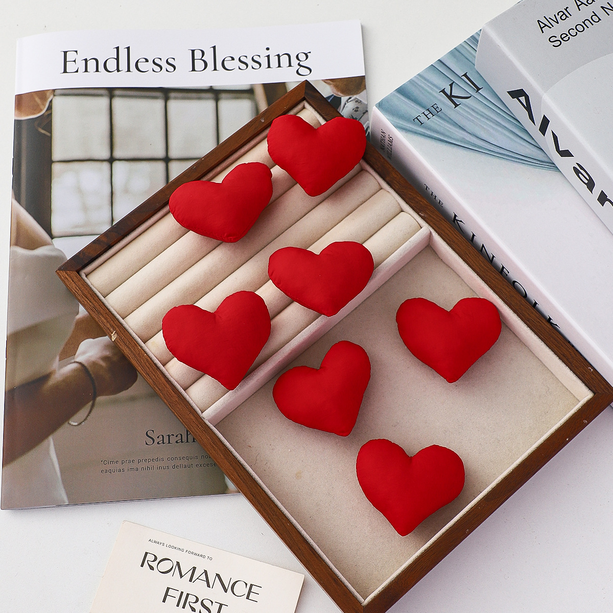 Los siete colores de cordier romántico amor florista atmósfera sensación de ramo de flores frescas accesorios DIY excelentes combinación de materiales de florista