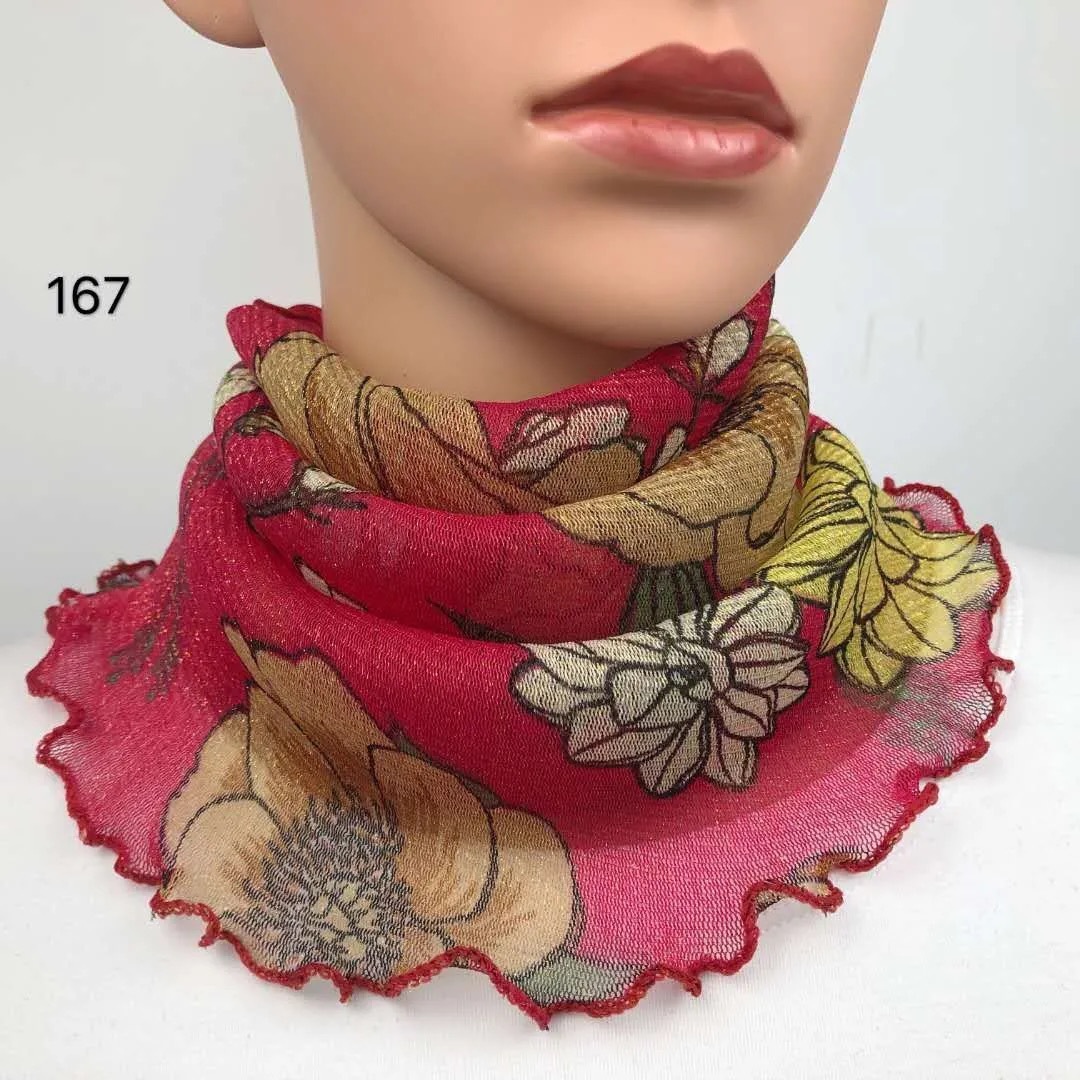 Cuello de orejas de alambre de oro para mujeres primavera y verano universal protector solar cuello de cuello multifuncional velo de cuello de cubierta de cabeza de seda pequeña bufalla